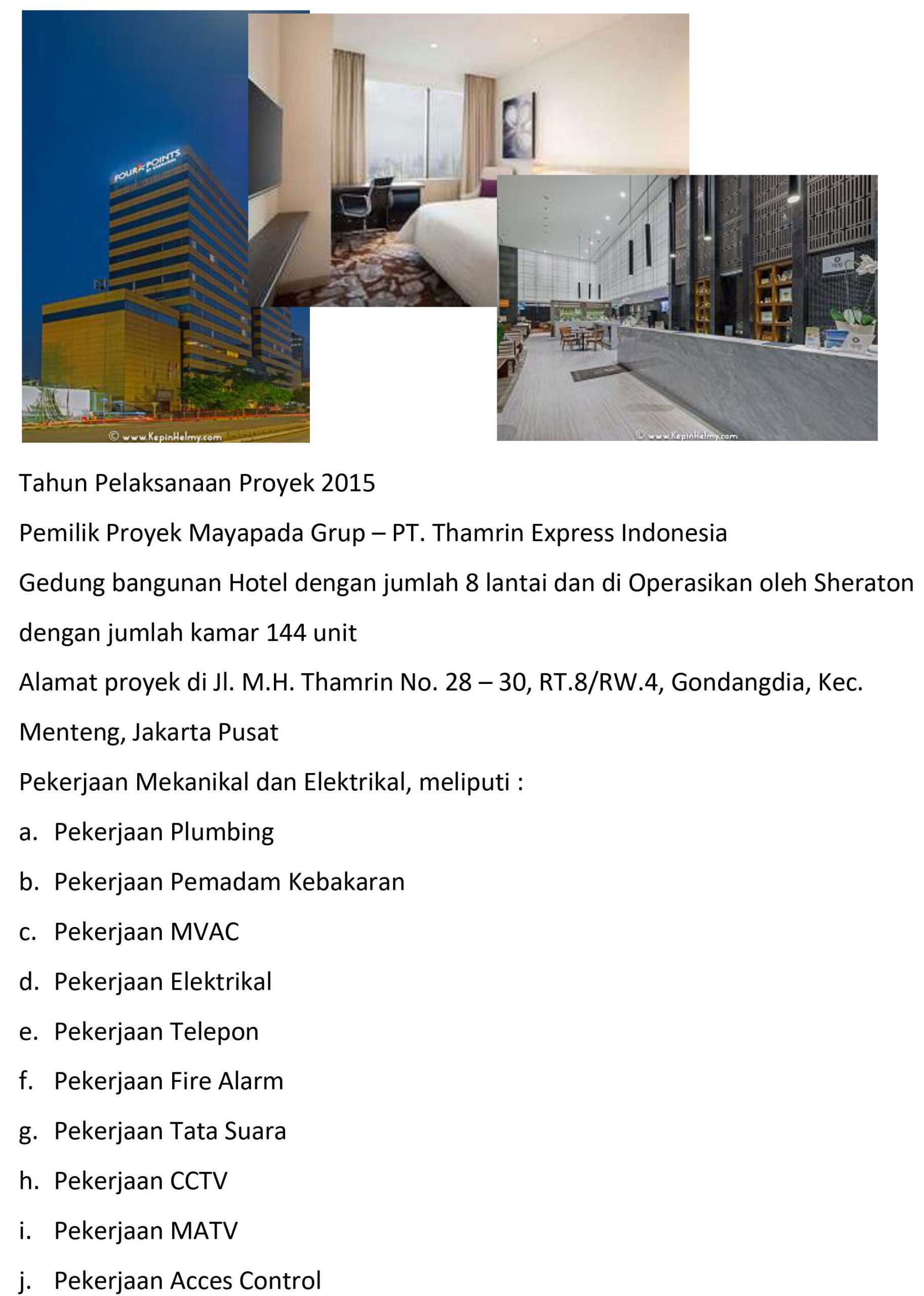 Hotel Four Point Menara Topas Jakarta